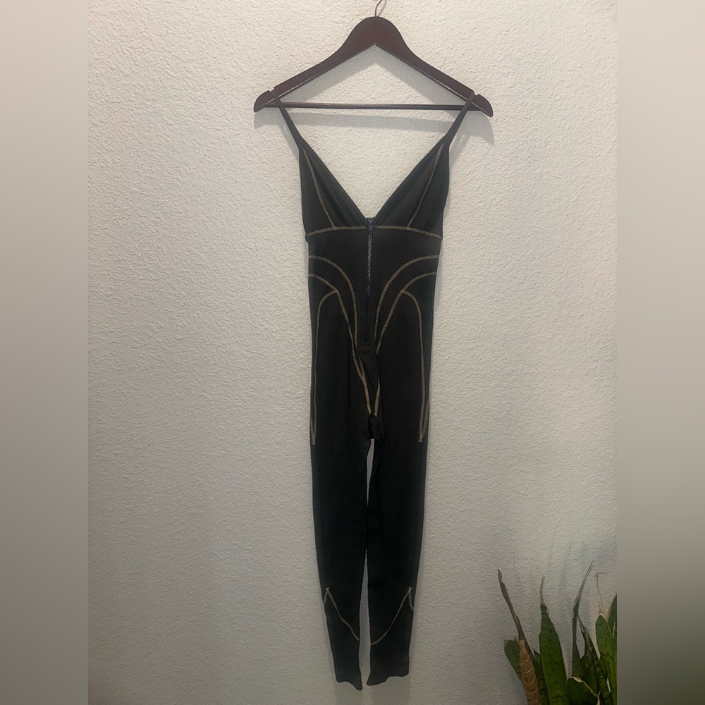 Charcoal Gray Shape Wear Jumpsuit